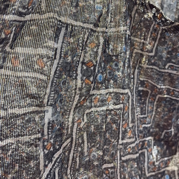 Isabel Marant pour H&M Silver and Gold racer back Tank Top - size 6 - NWT - Picture 9 of 9